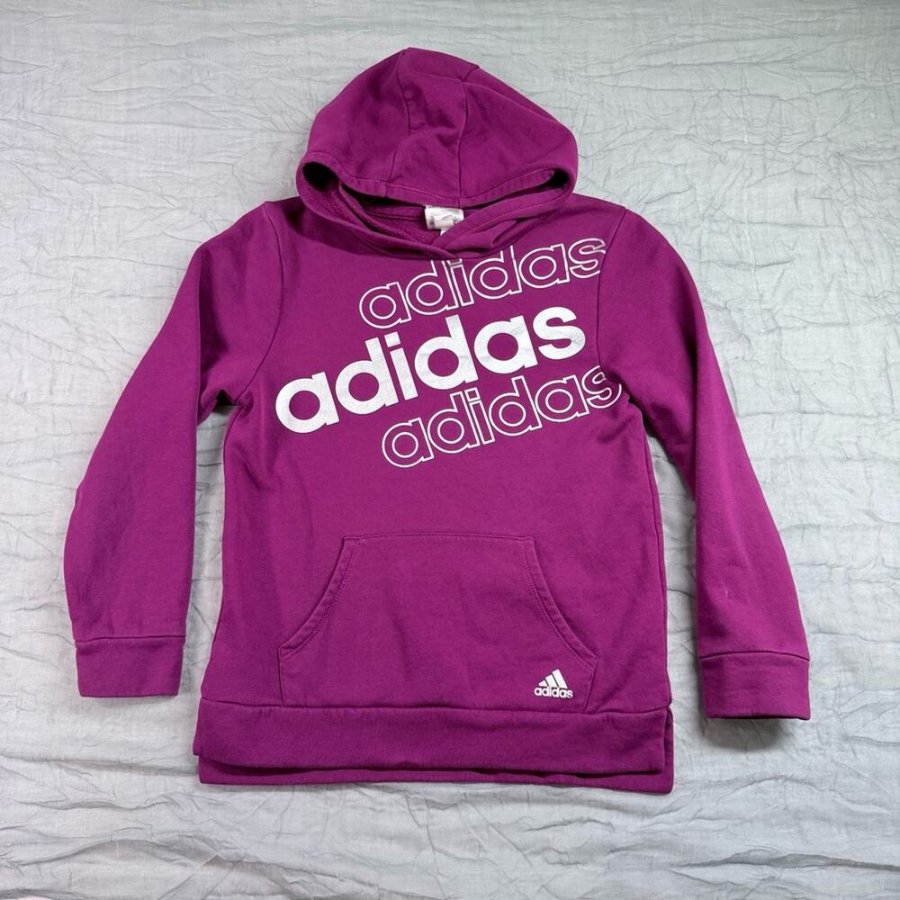 Adidas Girls Long Sleeve Hoodie Size M 10/12